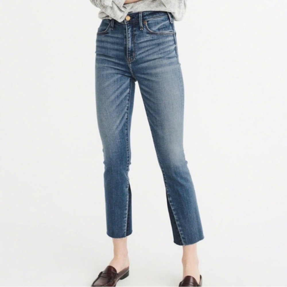 Abercrombie & fitch Simone high rise ankle flare jeans